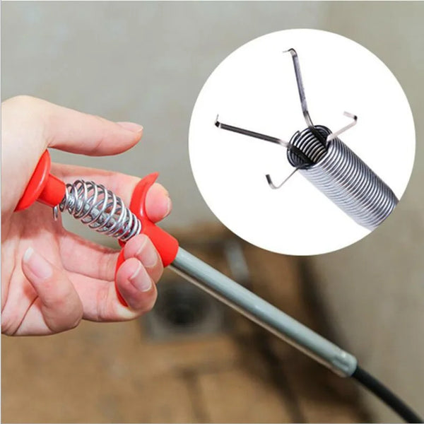 Flexible Drain Clog Remover – 2-in-1 Sink Snake